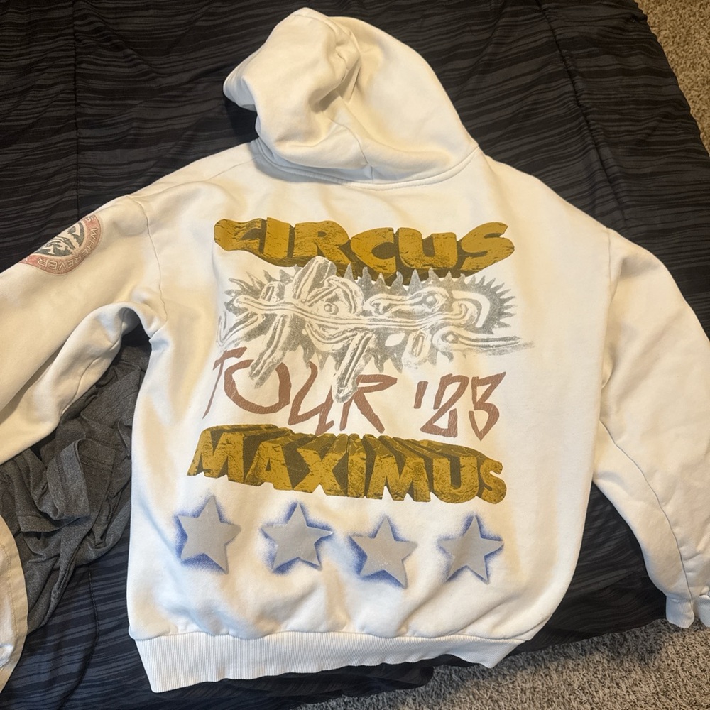 Travis Scott Gold and White Jacket